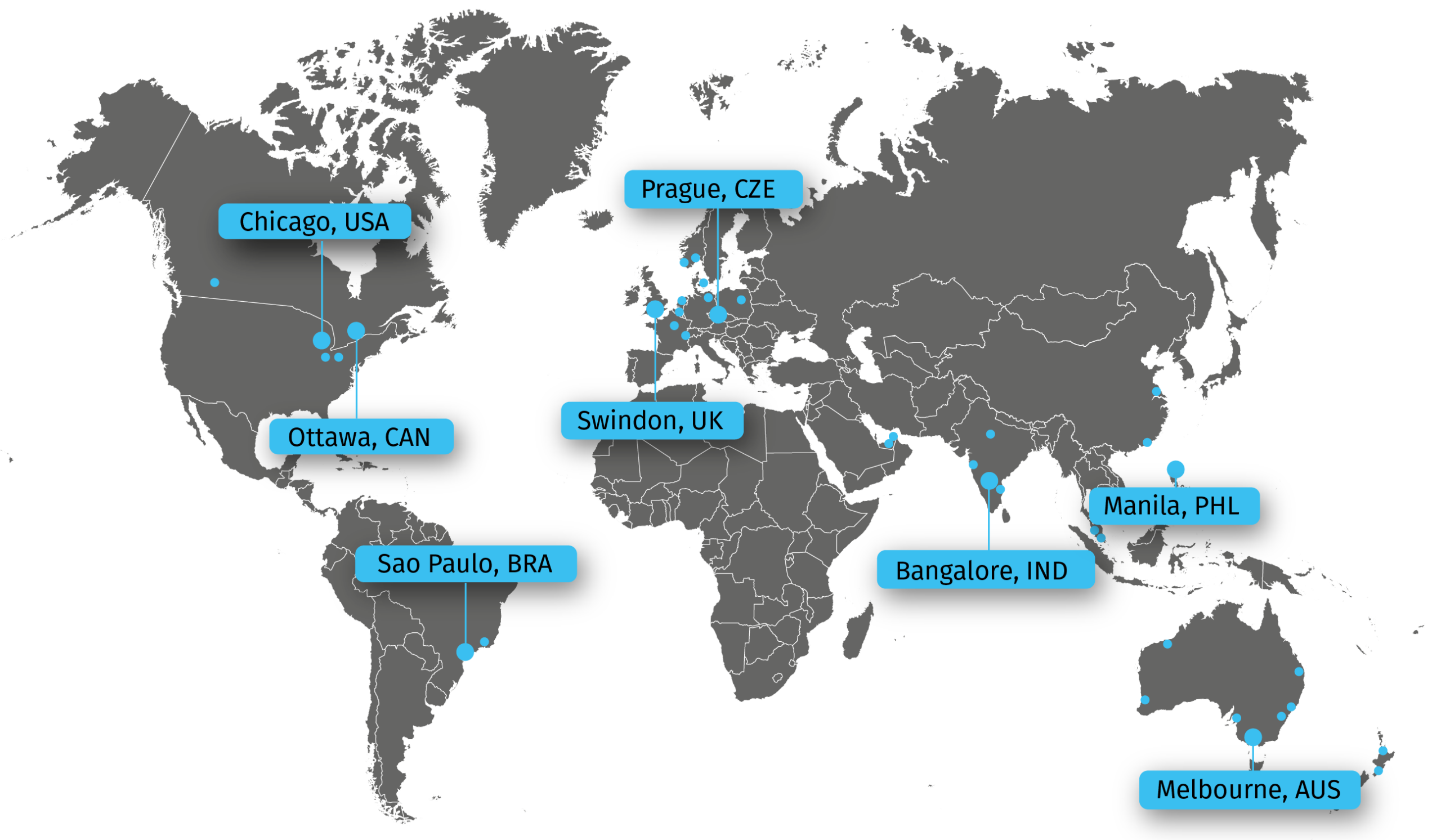 Sirva Global Locations Map